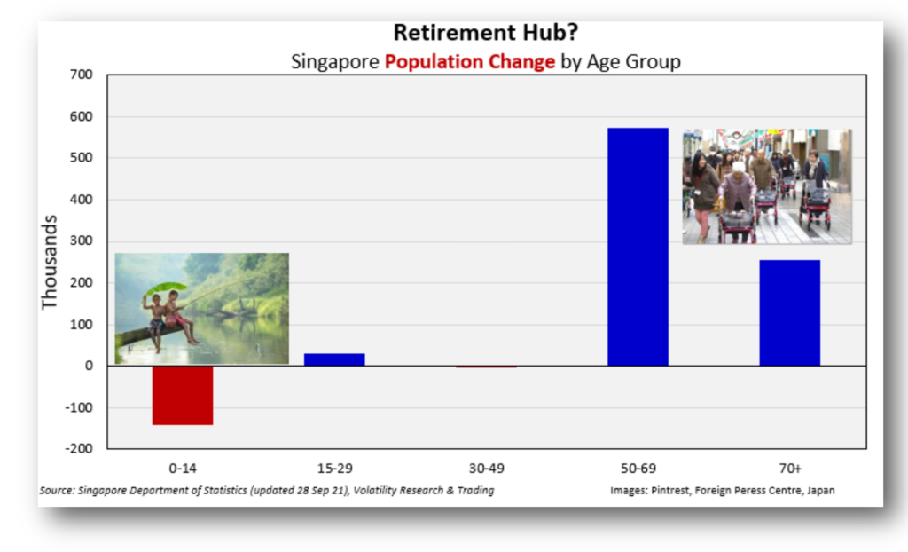 Singapore population change by age group